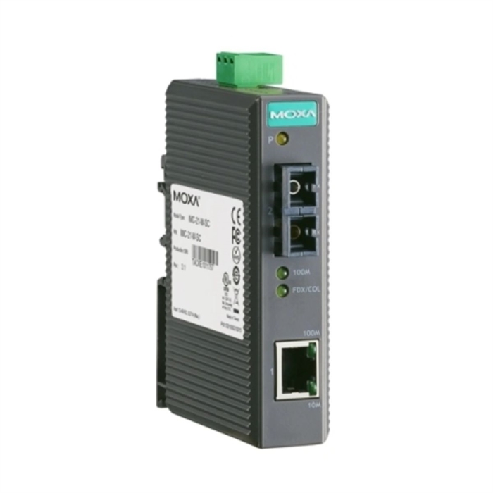 Медиаконвертер IMC-21-S-SC Ethernet 10/100BaseTX в 100BaseFX, одномод MOXA - фото 20551
