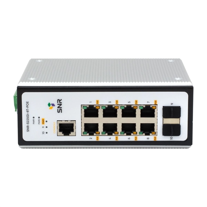 Управляемый промышленный POE коммутатор уровня 2 SNR-S225Gi-8T-POE 269667467 - фото 64625