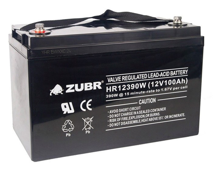 ZUBR HR 12390 W (12V, 110Ah) 10907378 - фото 7431