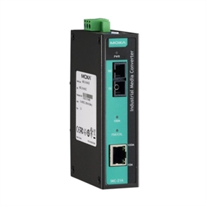 IMC-21A-S-SC Медиаконвертер Ethernet 10/100BaseTX в 100BaseFX (одномодовое оптоволокно) в металлическом корпусе MOXA 1222326320