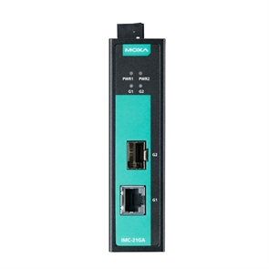 IMC-21GA Медиаконвертер Gigabit Ethernet 10/100/1000BaseTX в 100/1000BaseSFP в металлическом корпусе MOXA 1155521985