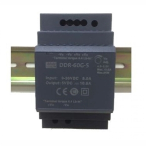 DDR-60G-5, DC/DC преобразователь, 60Вт, вход 9-36В, выход 5В/10,8А Mean Well 1844608217