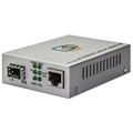 Медиаконвертер 10/100/1000-Base-T c PoE / 100/1000Base-FX с SFP-портом - фото 20464