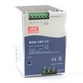 WDR-480-24 Блок питания на DIN-рейку, 24В, 20А, 480Вт Mean Well - фото 20704